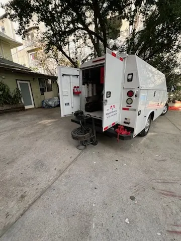 Magnet Plumbing service vehicle on-site for Slab Leak Repair in Poinciana Park